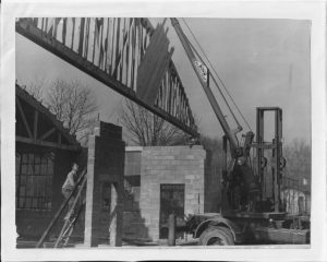 Bus Garage being built